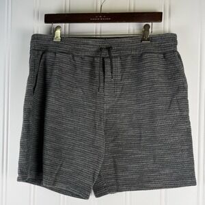 LinkSoul XL Gray Knit Golf Shorts Mens Drawstring Casual Athleisure